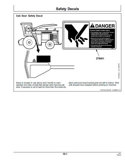 John Deere 6650, 6750, 6850 & 6950 Forage Harvester Operating Manual