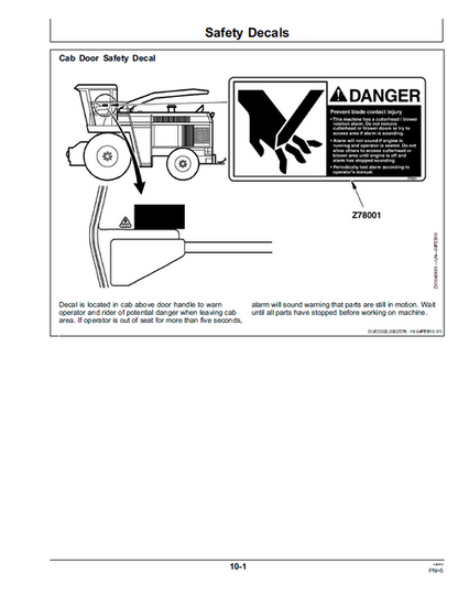 John Deere 6650, 6750, 6850 & 6950 Forage Harvester Operating Manual