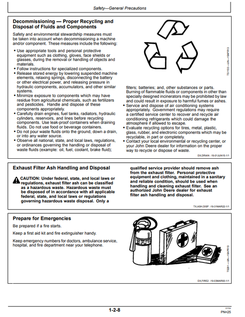 John Deere 670GLC Excavator Manual OMT293264