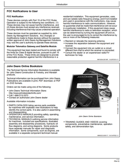 John Deere 670GLC Excavator Operation Manual OMT293264