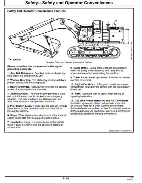 John Deere 670GLC Operator Manual PDF OMT364685X19
