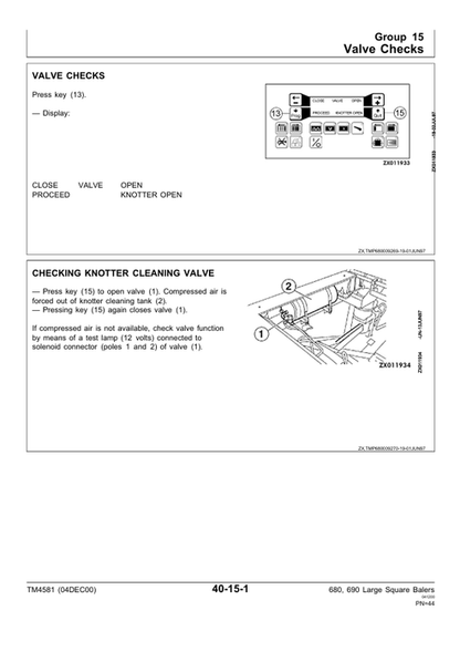 John Deere 680 & 690 Large Square Baler Repair & Technical Manual