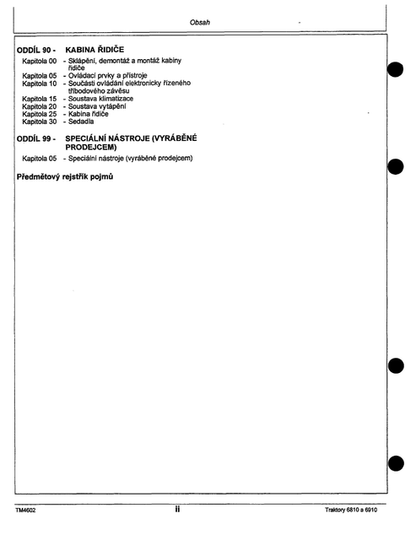 John Deere 6810 6910 Tractor Technical Service Manual TM4602