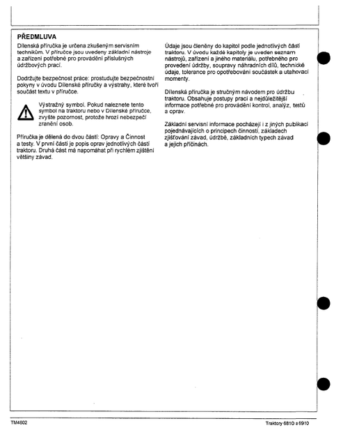 John Deere 6810 6910 Tractor Workshop Technical Manual PDF
