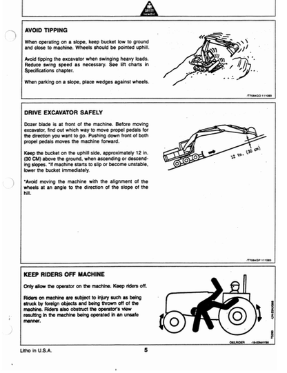 John Deere 690DR Wheeled Excavator Manual OMT124550