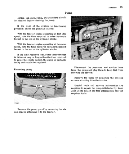 John Deere 700 Loader Operating Manual PDF OMU15511