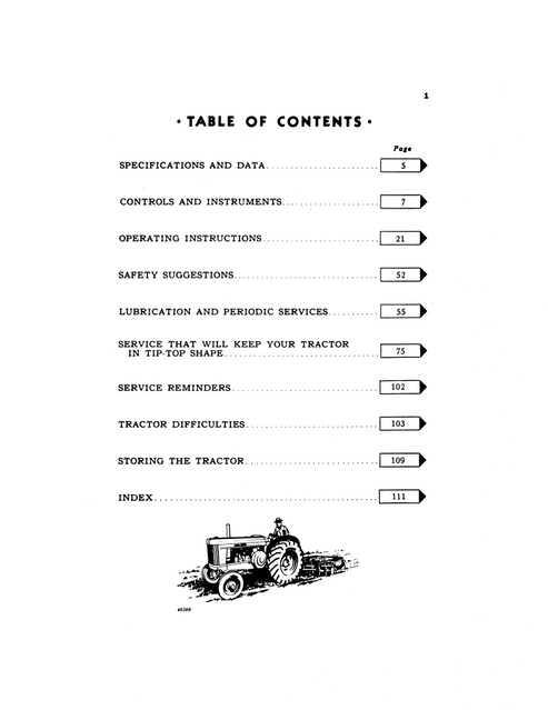 John Deere 70 Standard Tractor Operator Manual PDF
