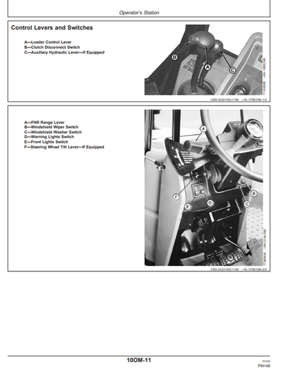 John Deere 710D Backhoe Loader Technical Operator Manual