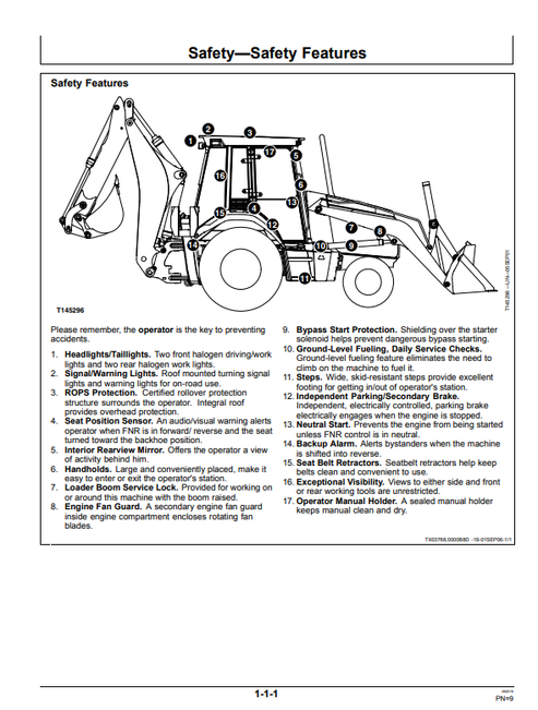 John Deere 710G Backhoe Loader Operation & Maintenance Manual PDF