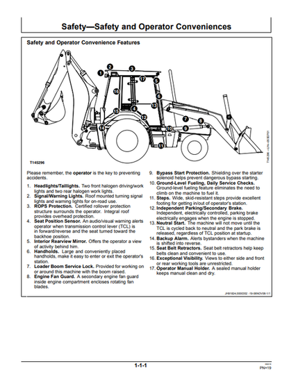 John Deere 710J Construction Backhoe Operator Manual PDF