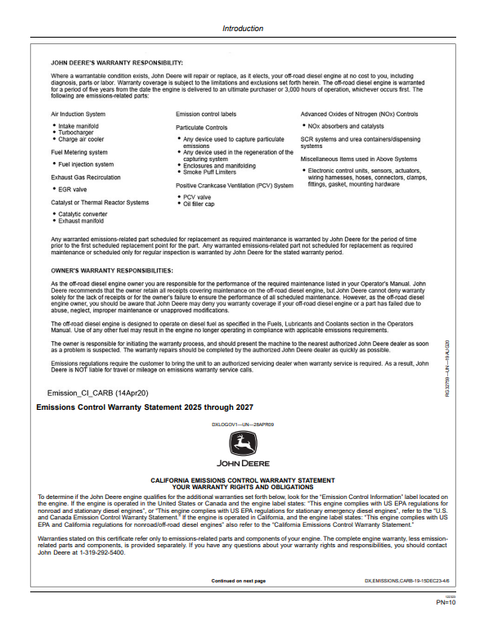 John Deere 710K Backhoe Loader Operation & Maintenance Manual PDF
