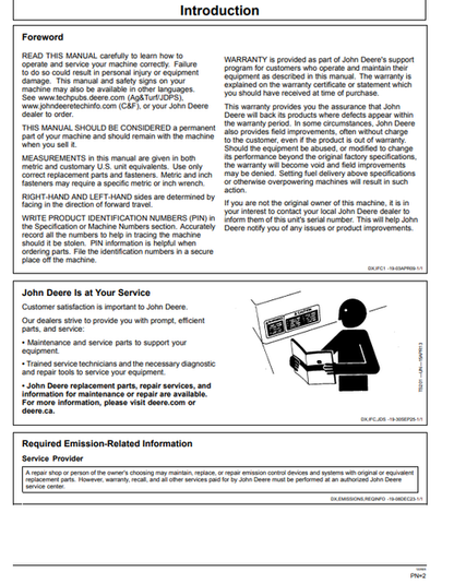 John Deere 710 P Backhoe Loader Operation & Maintenance Manual PDF