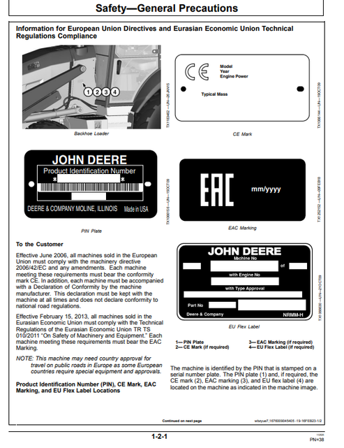 John Deere 710 P Backhoe Loader Operation & Maintenance Manual PDF