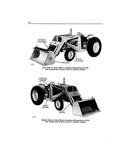 John Deere 71 Utility Loader Operating Manual OMU11634