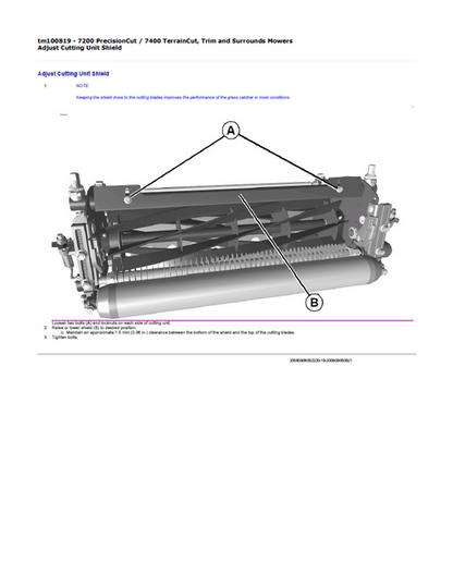 John Deere 7200 Mower Technical Repair & Maintenance Manual