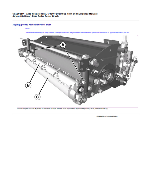 John Deere 7200 Trim & Surrounding Mower Service Manual TM100819