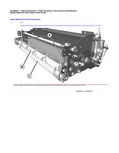 John Deere 7200 Trim & Surrounding Mower Service Manual TM100819
