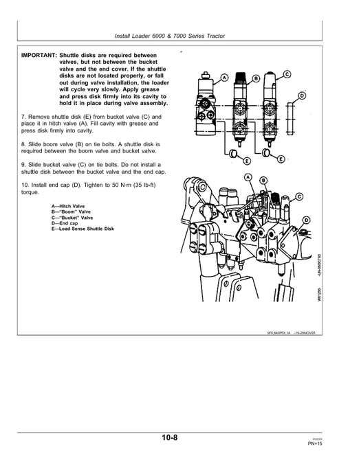 John Deere 720 & 725 Loader Dealer Pre Delivery PDF Manual