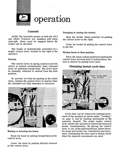 John Deere 720 Loader Operator & Maintenance Guide OMU16339