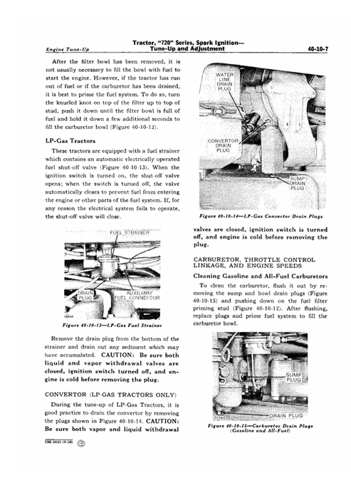 John Deere 720 Spark Ignition Tractor Technical Service Manual PDF