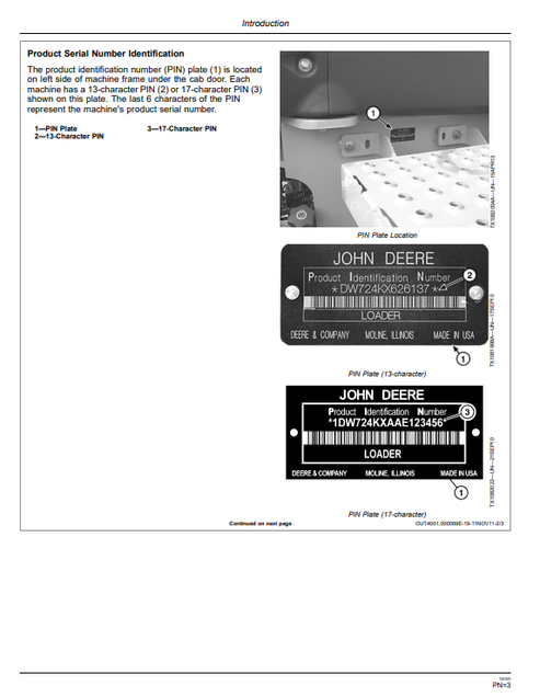 John Deere 724K Wheel Loader Operation & Maintenance Manual