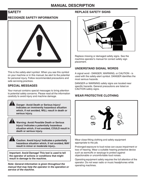 John Deere 726E 827E 1028E Snow Thrower Service Manual