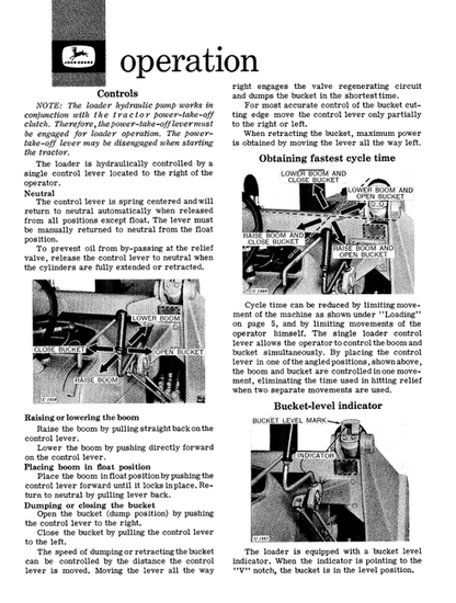 John Deere 740 Loader Technical Operator Manual