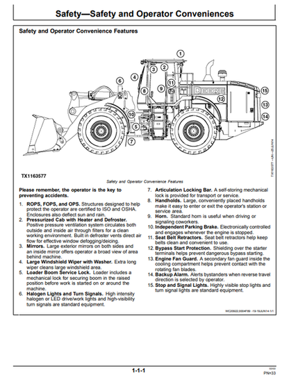 John Deere 744K-II Loader Operation & Maintenance Manual