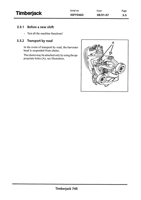John Deere 745 Forestry Harvesting Head Service Manual F062416
