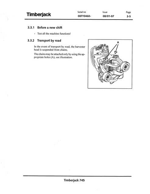 John Deere 745 Harvesting Head Operation & Maintenance Manual
