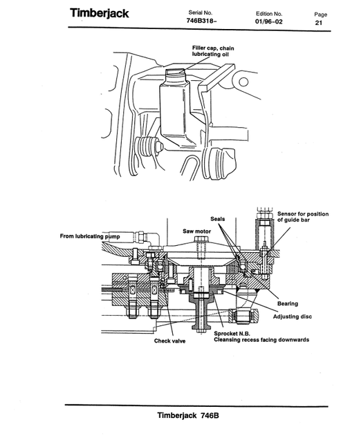 John Deere 746B Forestry Harvester Head Operator Manual