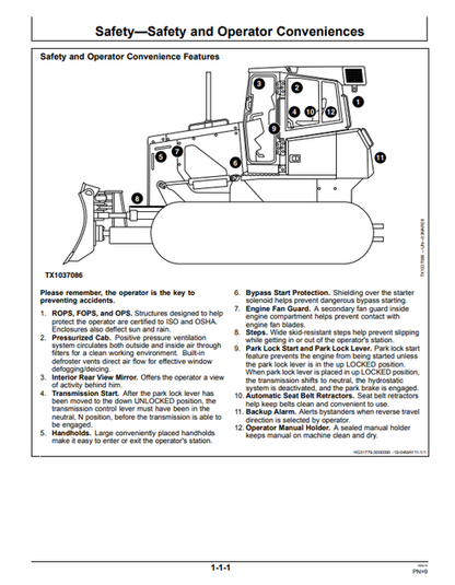 John Deere 750J & 850J Crawler Dozer Operation & Maintenance Manual PDF