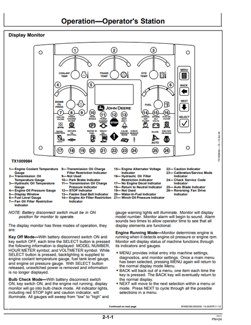 John Deere 750J And 850J Crawler Dozer Technical Operator Manual