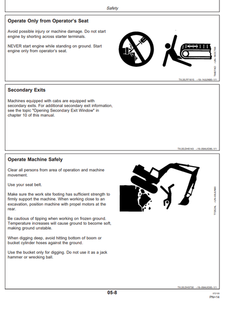 John Deere 750 Excavator Operation And Maintenance Manual