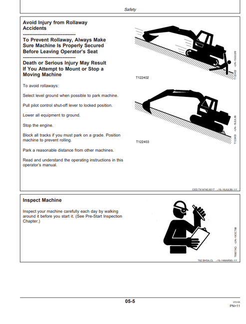 John Deere 750 Hydraulic Excavator Operator Manual