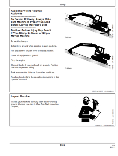 John Deere 750 Hydraulic Excavator Operator Manual