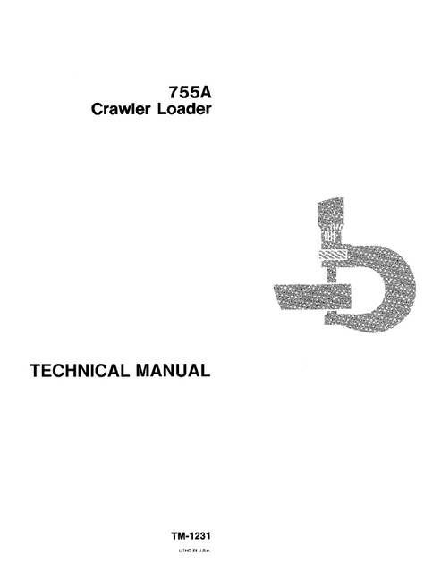 John Deere 755A Crawler Loader Technical Service Manual TM1231