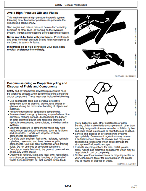 John Deere 75G Excavator Pin-Grabber Coupler Operator Guide