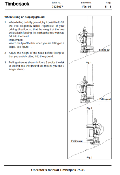 John Deere 762B Timberjack Operator Guide F044406