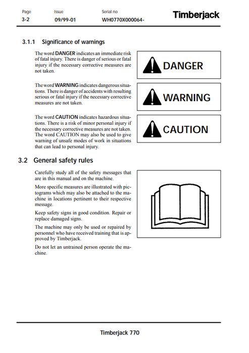 John Deere 770 Timberjack Harvester Maintenance Manual PDF