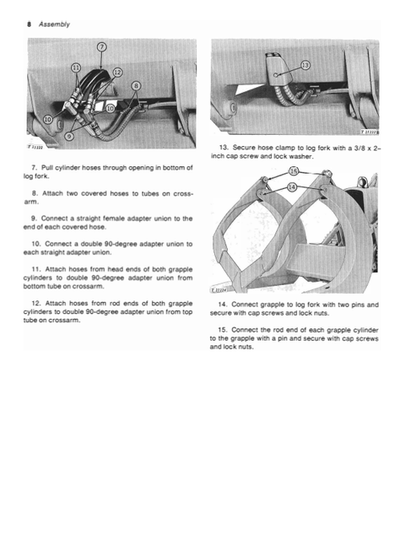 John Deere 7712 Log Loader JD450-B Crawler Operation Manual PDF