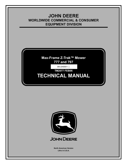 John_Deere_777_797_Max-Frame_Z-Trak_Mower_Technical_Manual_TM2077