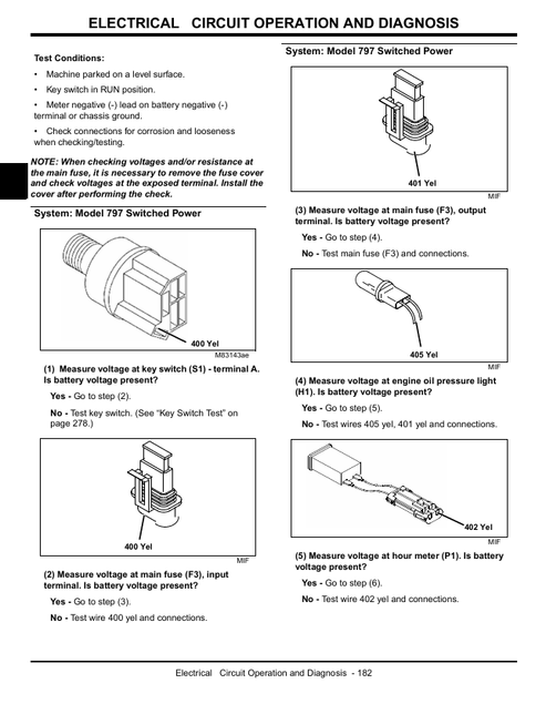 John Deere 777 797 ZTRAK Mower Technical Service Manual TM2077
