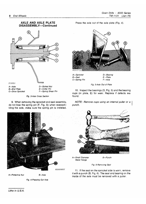 John Deere 8000 Series Grain Drill Technical Service Manual PDF