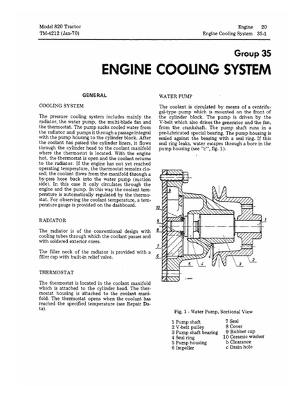  John Deere 820 Tractor Technical Service Manual PDF