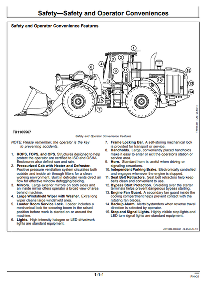 John Deere 824K Series II Wheel Loader Operator Manual PDF