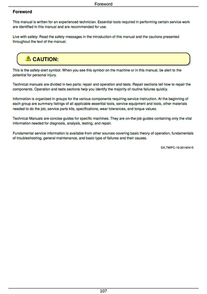 John Deere 8295RT, 8320RT & 8345RT Tractor Service Diagnostic Manual