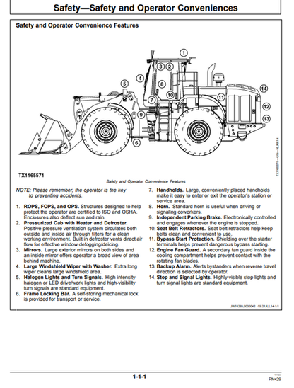 John Deere 844K-III 4WD Loader Manual OMT388954X19