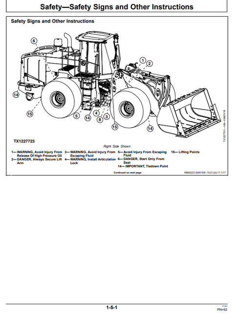 John Deere 844K-III 4WD Loader Manual OMT388954X19