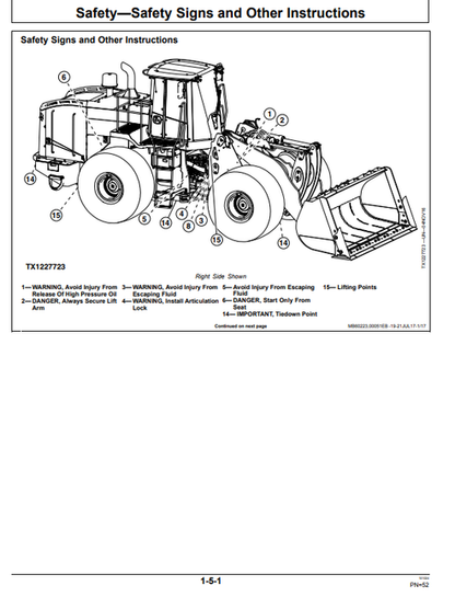 John Deere 844K-III 4WD Loader Manual OMT388954X19